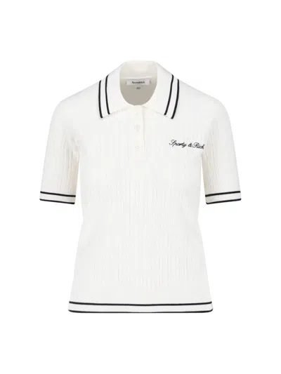 Sporty And Rich Sporty & Rich Women's Polo T-shirt In White