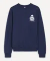 Sporty And Rich Royal Club Crest-embroidered Sweatshirt In Blue
