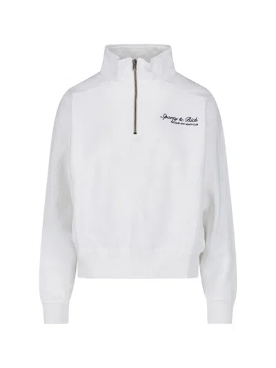 Sporty And Rich Sporty & Rich Women's Sporty Luxe Sweater In White