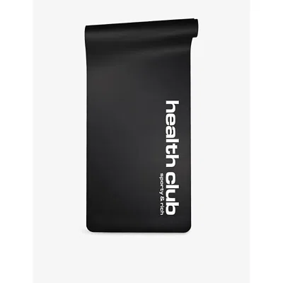 Sporty And Rich Womens Bold Health Yoga Mat Black