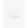 Sporty And Rich Womens Lion Health Disco Drawstring Cotton-jersey Shorts Cream In White