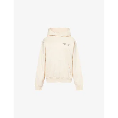 Sporty And Rich Womens Cream Sporty & Rich X Le Bristol Paris Bristol Faubourg Cotton Hoody