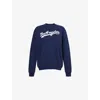 Sporty And Rich Womens Dark Navy Dodgers Round-neck Cotton-jersey Sweatshirt In Dark Navy