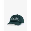 Sporty And Rich Womens Forest Ny 94 Logo-embroidery Adjustable Cotton-twill Cap In Green