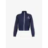 Sporty And Rich Womens Vendome Cropped Woven-blend Jacket Navy In Navy