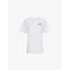 Sporty And Rich Womens Dodgers Serif Round-neck Cotton-jersey T-shirt Heather Gray In Gray