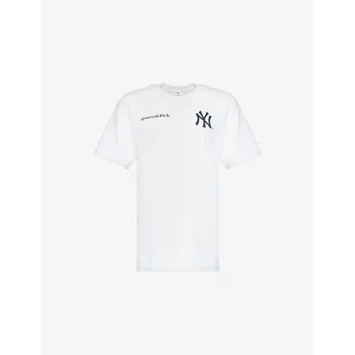 Sporty And Rich Womens White Sporty & Rich For '47 X The New York Yankees Champions Cotton-jersey T-shirt Xl