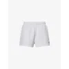 Sporty And Rich Womens Runner Soft Disco Two-slip-pockets Cotton-blend Shorts Heather Gray In Heather Gray