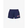 Sporty And Rich Womens Dark Navy New York Ivy Disco Two-slip-pockets Cotton-jersey Shorts Xs In Blue