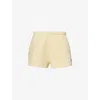 Sporty And Rich Womens Almond Runner Two-slip-pockets Cotton-blend Shorts In Almond