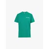 Sporty And Rich Womens Alpine Wall Health Logo-print Cotton-jersey T-shirt In Alpine