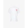 Sporty And Rich Womens California Emblem Round-neck Cotton-jersey T-shirt White Xs In White