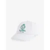 Sporty And Rich Womens White Crown Tennis Cotton Baseball Cap