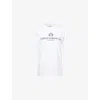 Sporty And Rich Womens Sporty & Rich H&w Crest Round-neck Cotton-jersey T-shirt