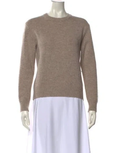 Pre-owned Sporty And Rich Wool Crew Neck Sweater In Neutral