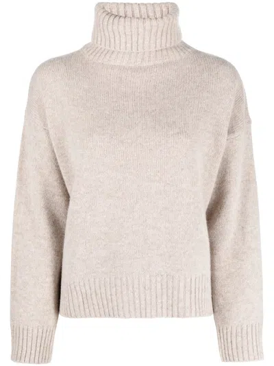 Sporty And Rich Wool Roll-neck Jumper In 中性色
