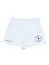 Sporty And Rich X Hotel Du Cap Eden Roc Eden Crest Embroidered Mini Shorts In Blue