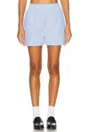 Sporty And Rich X Hotel Du Cap Eden Roc Eden Script Poplin Short In Animal Print