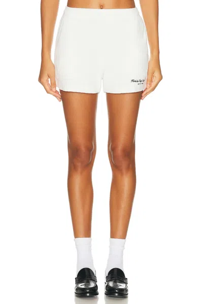 SPORTY AND RICH X HOTEL DU CAP EDEN ROC EDEN SCRIPT TERRY SHORT