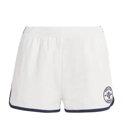 Sporty And Rich X Hotel Du Cap-eden-roc Piqué Shorts In White