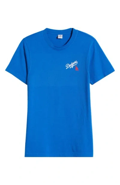 Sporty And Rich X La Dodgers Serif Tee In Team Blue