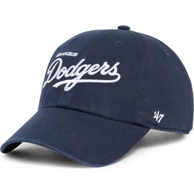 Sporty And Rich Sporty & Rich X La Dodgers Stadium Baseball Cap In Navy