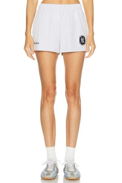 Sporty And Rich X Ny Yankees World Series Disco Short In Gray