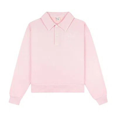 Pre-owned Sporty And Rich Sporty & Rich X Prince Health Polo 'baby Pink/white'