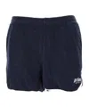 Sporty And Rich Sporty & Rich Logo Embroidered Elasticated Waistband Shorts In Black