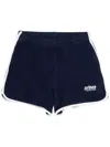 Sporty And Rich X Prince Logo-embroidered Cotton Shorts In Blue