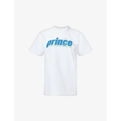 Sporty And Rich Sporty & Rich X Prince Rebound Short-sleeve Cotton-jersey T-shirt In White