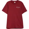 Sporty And Rich Sporty & Rich X The Carlyle Hotel Graphic T-shirt In Merlot