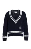 Sporty And Rich Src Cable-knit Jumper In Navy