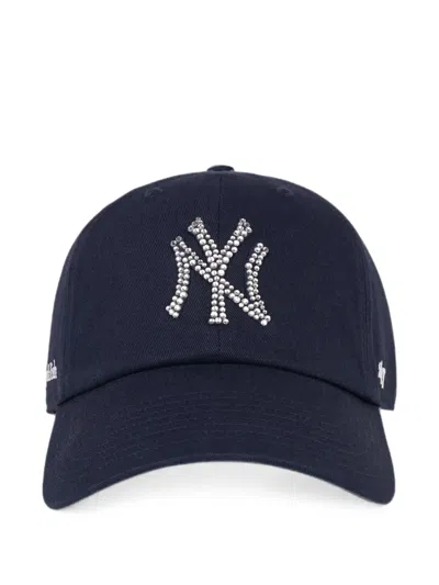 Sporty And Rich X Yankees Krystal Baseball Cap In Blue