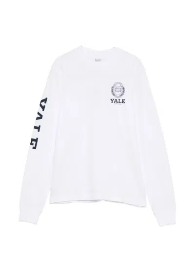 Sporty And Rich Yale Long-sleeve T-shirt In White