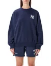 Sporty And Rich Yankees Crew Neck Sweatshirt In Black