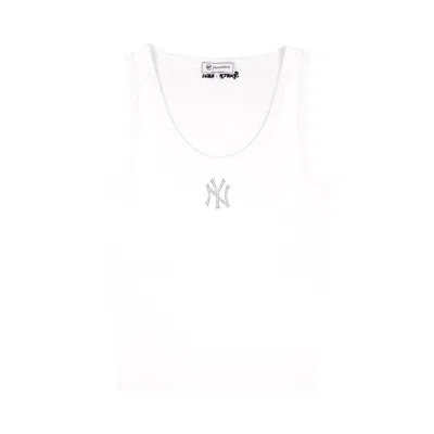 Pre-owned Sporty And Rich Sporty & Rich Yankees Krystal Cropped Tank 'white/dark Navy' | Women's Size S