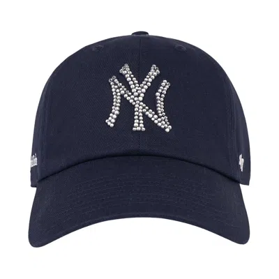 Pre-owned Sporty And Rich Sporty & Rich Yankees Krystal Hat 'dark Navy/white' | Blue | Women's Size Onesize