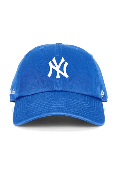 Sporty And Rich Yankees Serif Hat In Blue