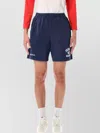 Sporty And Rich Yankees Shorts With Elastic Waistband And Pockets In Blue