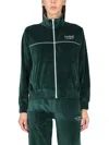 Sporty And Rich Sporty & Rich Zip Sweatshirt In Green