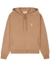 Sporty And Rich Zip-up Hoodie In Brown