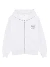 Sporty And Rich Zip-up Hoodie In White