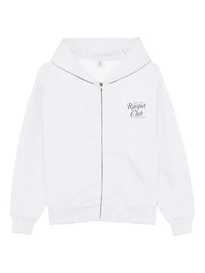 SPORTY AND RICH ZIP-UP HOODIE