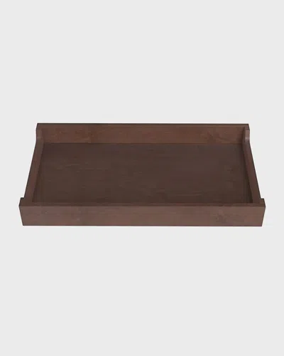 Spot On Square 34" Changing Tray, Walnut