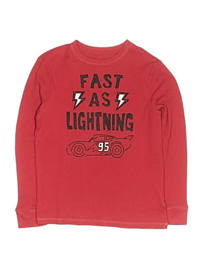 Pre-owned Spotted Zebra Kids' Long Sleeve T-shirt In Red