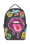 Sprayground Playful Checkered Backpack In Black