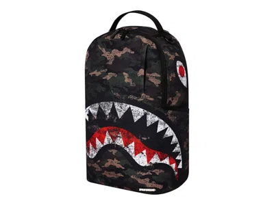 Pre-owned Sprayground Ambush Camo Backpack Backpack In Black Green Brown