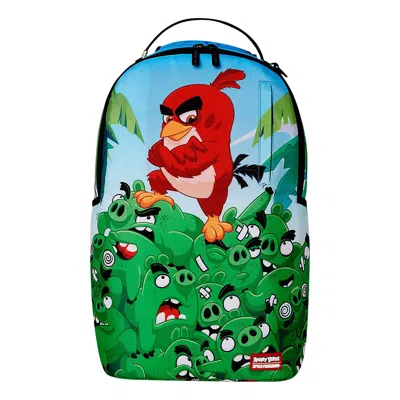 Pre-owned Sprayground Angry Birds Pig Mountain Backpack 'multicolor' | Multi-color | Men's Size Onesize