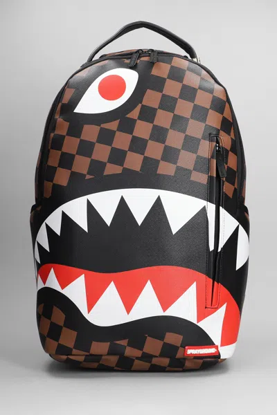 Sprayground Backpack In Brown Pvc In Multicolor